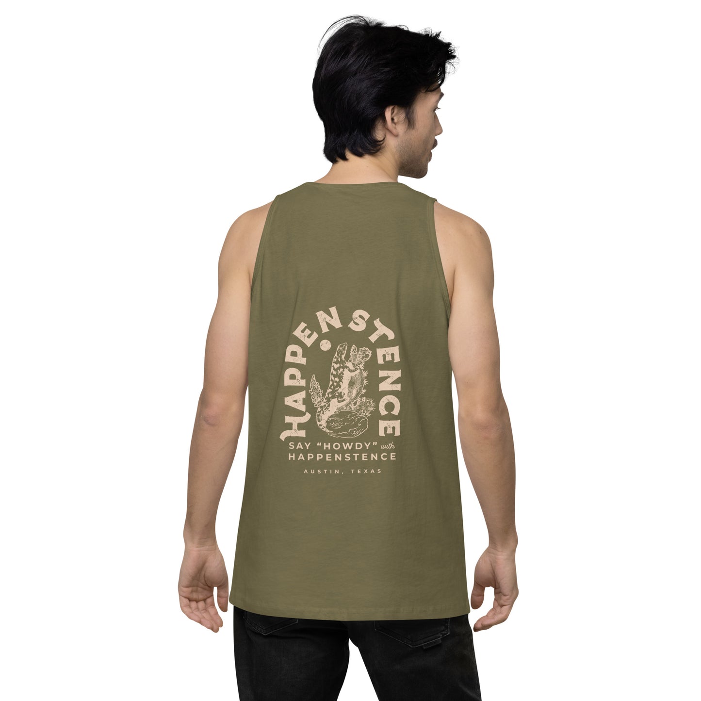 Military Green Tank Top (Back)