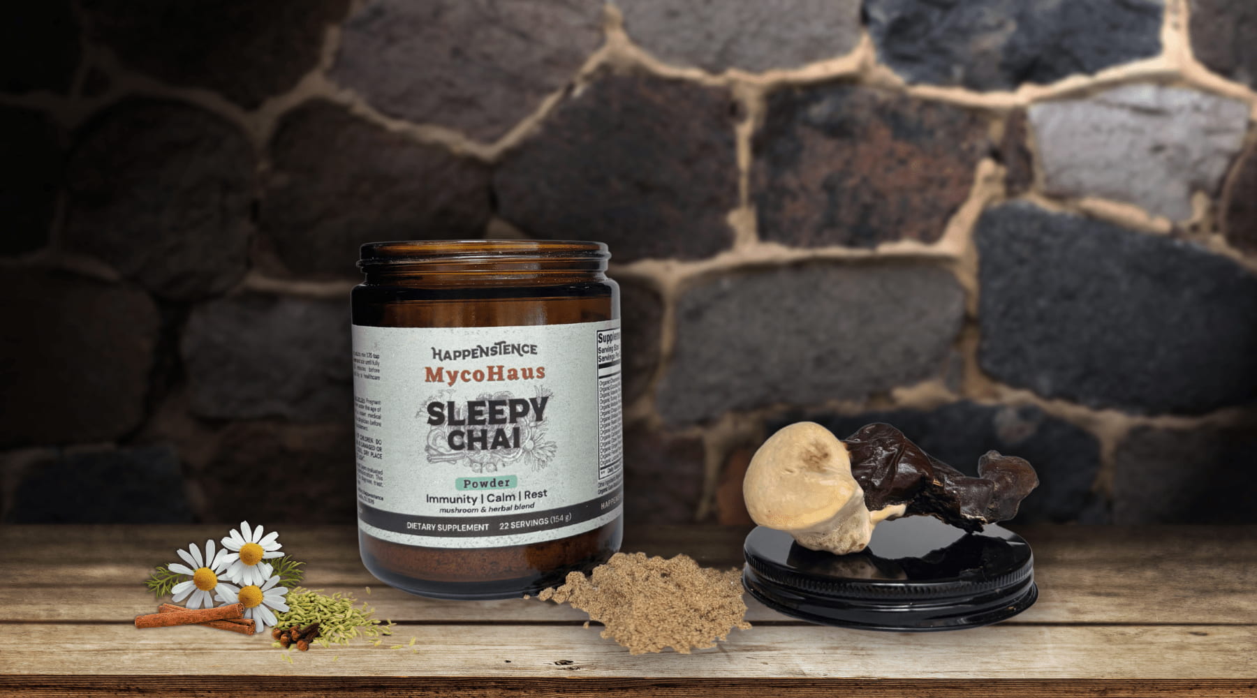 Introducing MycoHaus Sleepy Chai: A Functional Mushroom and Herbal Blend for Rest - Happenstence®