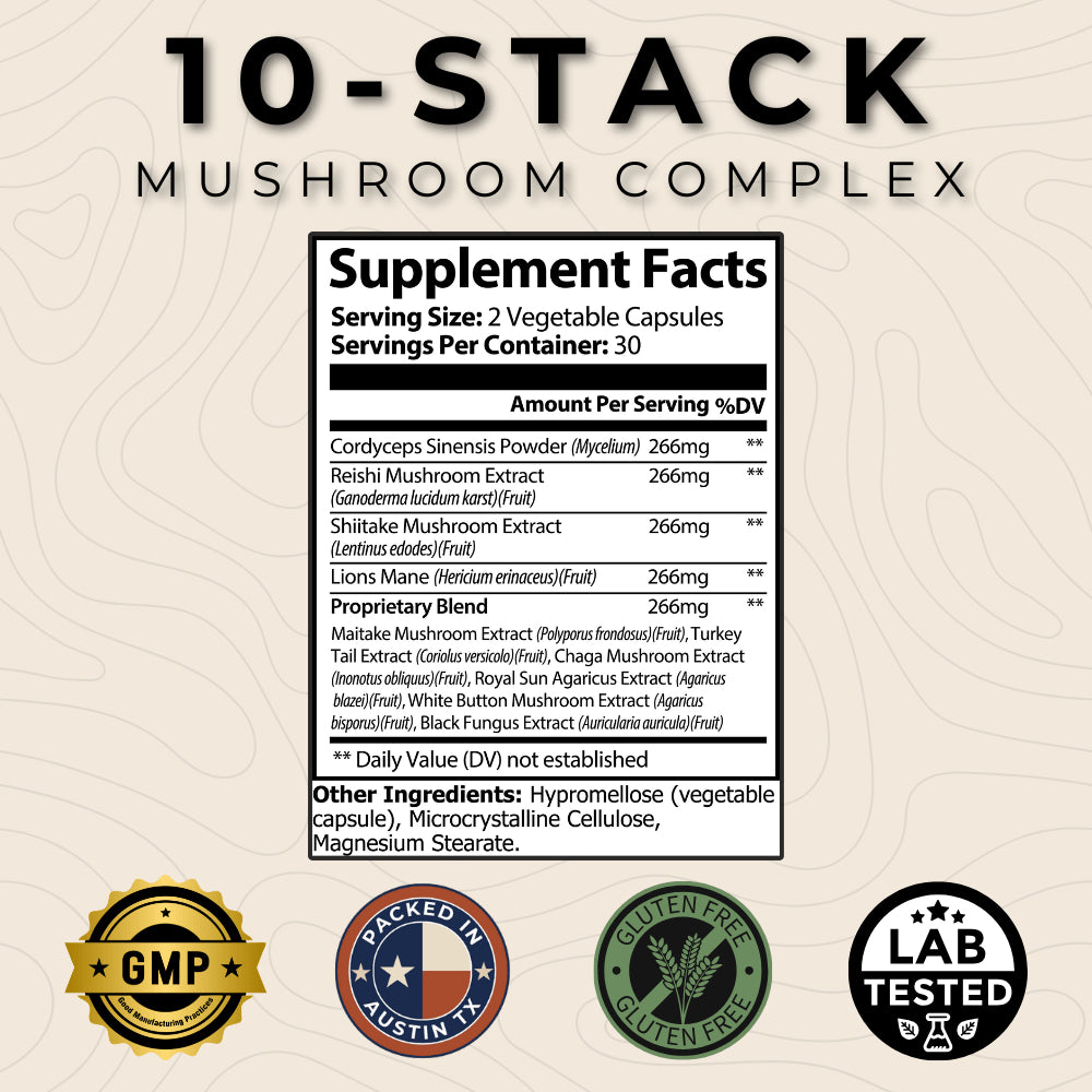 Mushroom Complex Supplement Facts