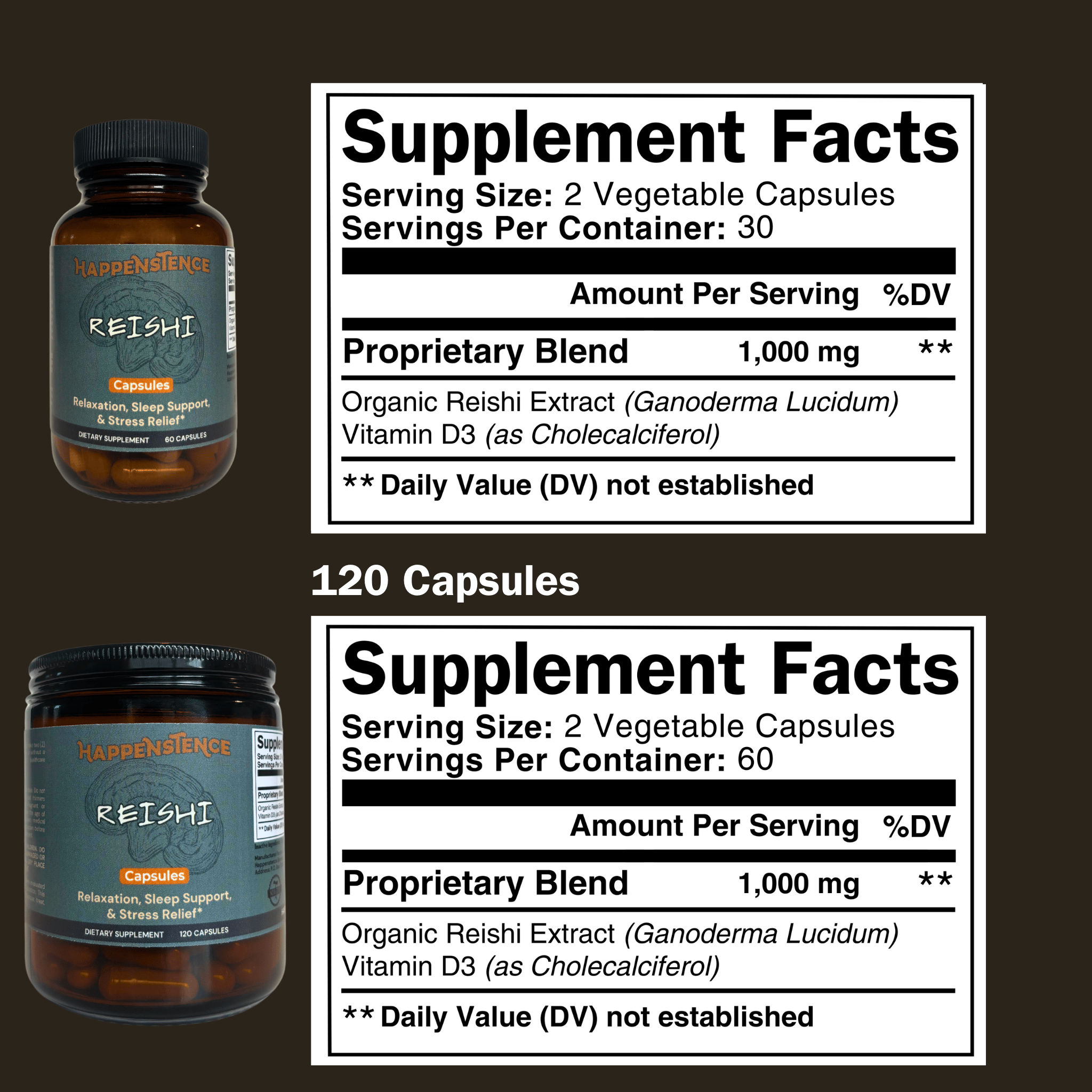 Reishi Supplement Fact Sheets