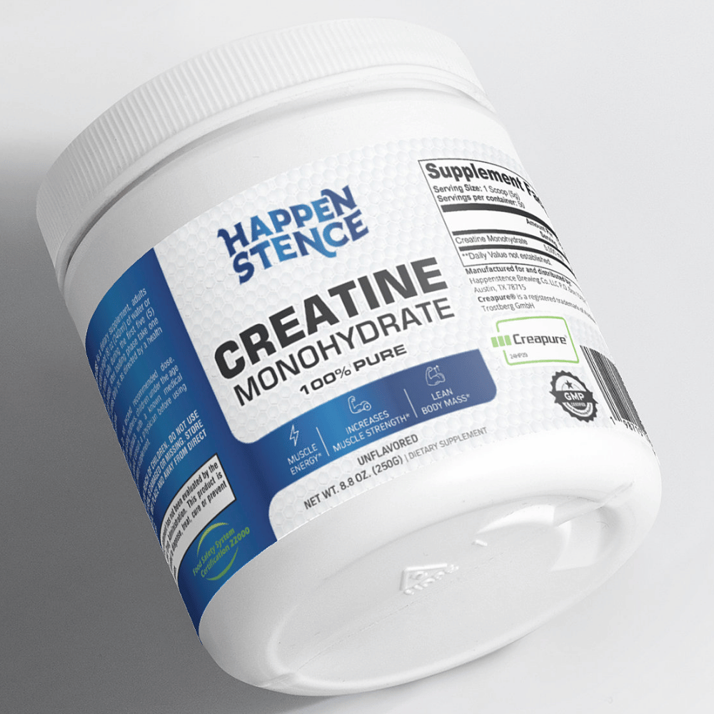 Creatine Monohydrate - Happenstence (side view)