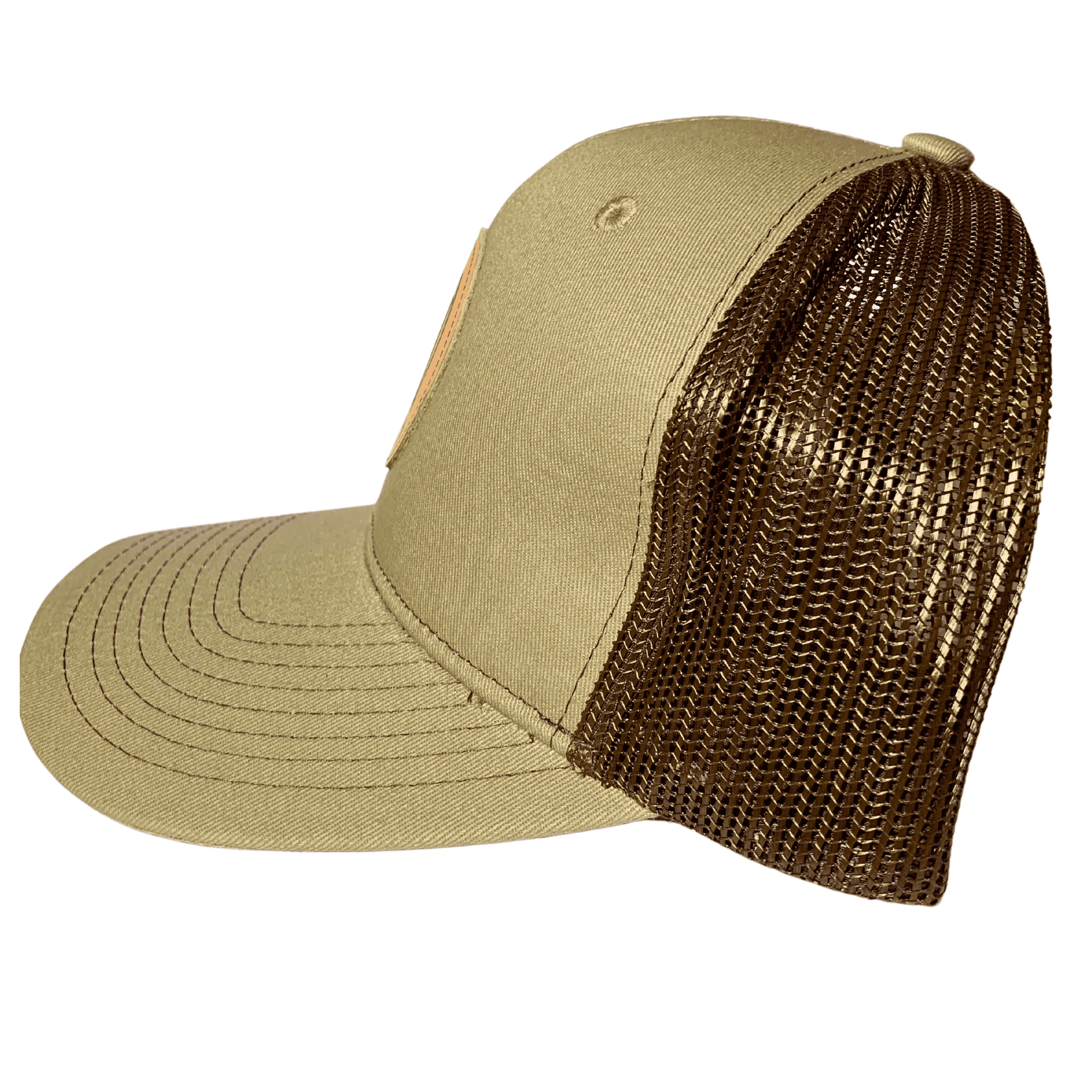 Tan Trucker Hat - Side