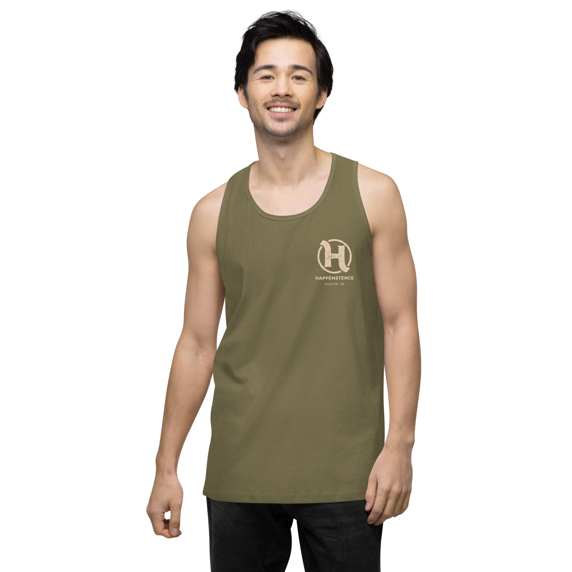 Military Green Tank Top (Front)